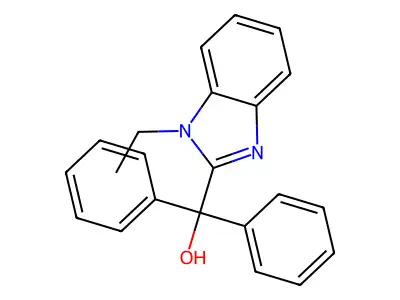 (1-Ethylbenzimidazol-2-yl)-diphenylmethanol structure