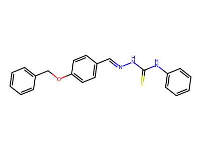 1-Phenyl-3-[(4-phenylmethoxyphenyl)methylideneamino]thiourea structure