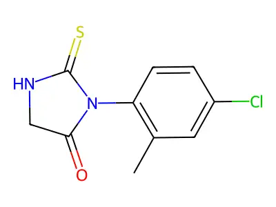 3-(4-Chloro-2-methylphenyl)-2-sulfanylideneimidazolidin-4-one structure