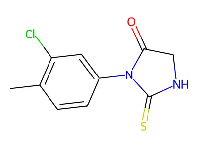 1-(3-chloro-4-methylphenyl)-2-sulfanyl-4,5-dihydro-1H-imidazol-5-one structure