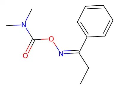 (Dimethylamino){[(Z)-(1-phenylpropylidene)amino]oxy}methanone structure