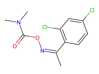 [(Z)-1-(2,4-dichlorophenyl)ethylideneamino] N,N-dimethylcarbamate structure