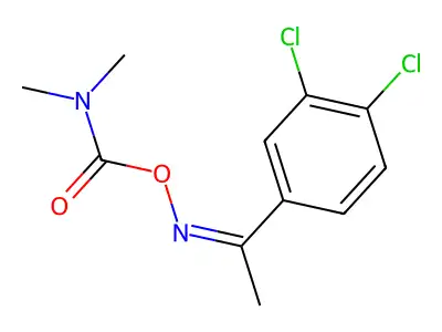 Ethanone,1-(3,4-dichlorophenyl)-, O-[(dimethylamino)carbonyl]oxime (9CI) structure