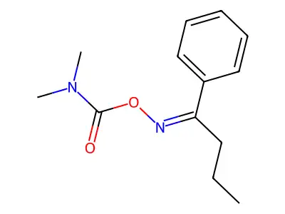 (Dimethylamino){[(Z)-(1-phenylbutylidene)amino]oxy}methanone structure