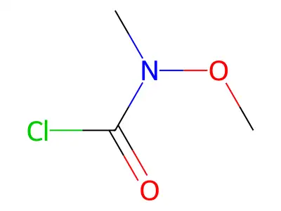 N-methoxy-N-methylcarbamoyl chloride structure