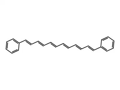 Benzene, 1,1'-(1,3,5,7,9,11-dodecahexaene-1,12-diyl)bis- structure
