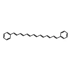 Benzene, 1,1'-(1,3,5,7,9,11,13-tetradecaheptaene-1,14-diyl)bis- structure