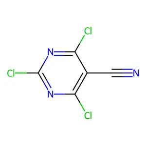 2,4,6-Trichloro-5-cyanopyrimidine structure