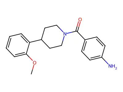 (4-Aminophenyl)[4-(2-methoxyphenyl)-1-piperidinyl]methanone structure
