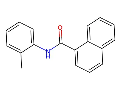 N-(2-methylphenyl)naphthalene-1-carboxamide structure
