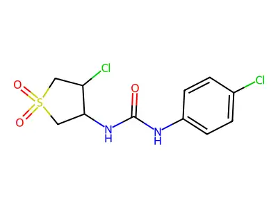 1-(4-Chloro-1,1-dioxothiolan-3-yl)-3-(4-chlorophenyl)urea structure