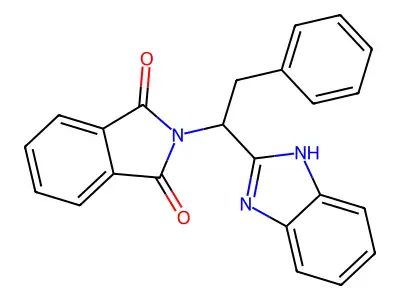 2-(1-(1H-Benzimidazol-2-YL)-2-phenylethyl)-1H-isoindole-1,3(2H)-dione structure