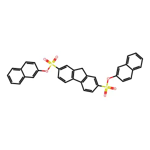 DI(2-Naphthyl) 9H-fluorene-2,7-disulfonate structure