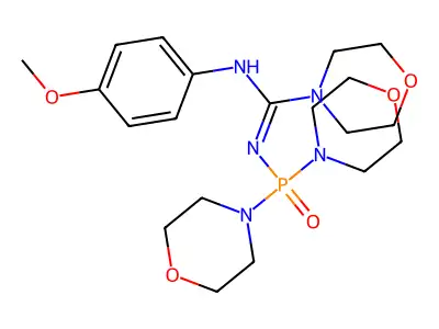 N'-(DI(4-Morpholinyl)phosphoryl)-N-(4-methoxyphenyl)-4-morpholinecarboximidamide structure