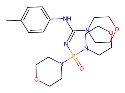 N'-(DI(4-Morpholinyl)phosphoryl)-N-(4-methylphenyl)-4-morpholinecarboximidamide structure