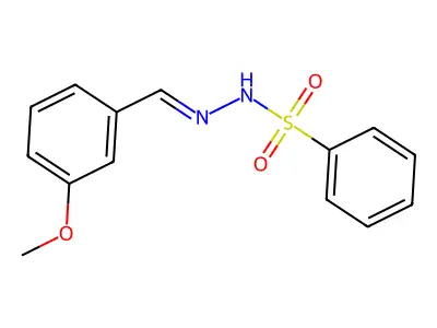 N'-[(3-methoxyphenyl)methylidene]benzenesulfonohydrazide structure