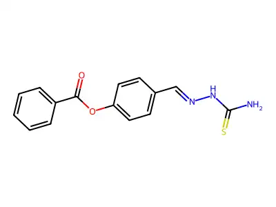 [4-[(Carbamothioylhydrazinylidene)methyl]phenyl] benzoate structure