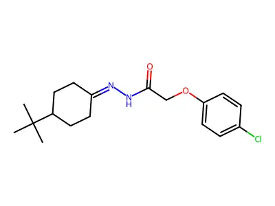 N'-(4-Tert-butylcyclohexylidene)-2-(4-chlorophenoxy)acetohydrazide structure
