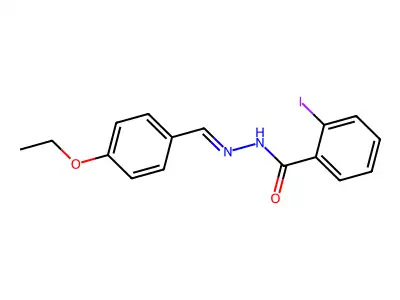 N-[(4-ethoxyphenyl)methylideneamino]-2-iodobenzamide structure