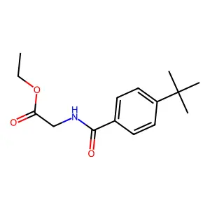 Ethyl 2-{[4-(tert-butyl)benzoyl]amino}acetate structure