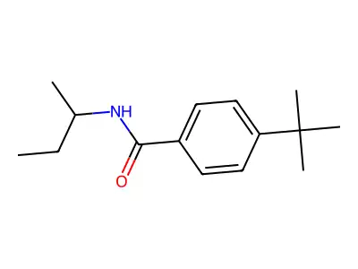 4-(1,1-Dimethylethyl)-N-(1-methylpropyl)benzamide structure