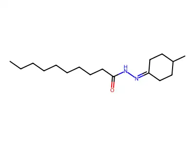 N'-(4-Methylcyclohexylidene)decanohydrazide structure