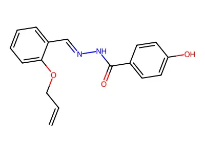 4-hydroxy-N-[(2-prop-2-enoxyphenyl)methylideneamino]benzamide structure