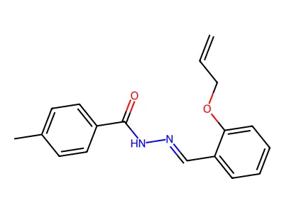 4-methyl-N-[(2-prop-2-enoxyphenyl)methylideneamino]benzamide structure