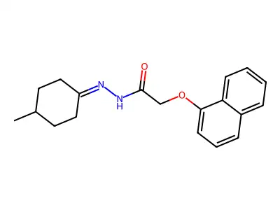 N'-(4-Methylcyclohexylidene)-2-(1-naphthyloxy)acetohydrazide structure