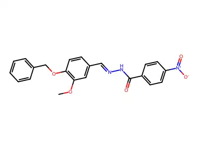 N'-(4-(Benzyloxy)-3-methoxybenzylidene)-4-nitrobenzohydrazide structure