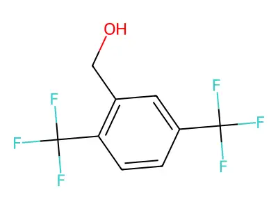 2,5-Bis(trifluoromethyl)benzyl alcohol structure