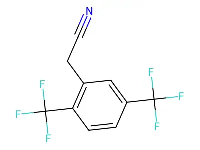 2,5-Bis(trifluoromethyl)phenylacetonitrile structure