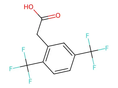 2,5-Bis(trifluoromethyl)phenylacetic acid structure