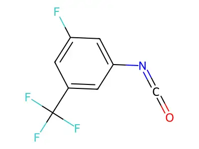 1-Fluoro-3-isocyanato-5-(trifluoromethyl)benzene structure