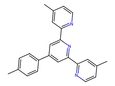4-(4-Methylphenyl)-2,6-bis(4-methyl-2-pyridinyl)pyridine structure