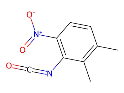 2,3-Dimethyl-6-nitrophenyl isocyanate structure