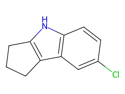 7-Chloro-1,2,3,4-tetrahydrocyclopent(b)indole structure