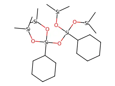 1,3-Dicyclohexyl-1,1,3,3-tetrakis(dimethylsilyloxy)disiloxane structure