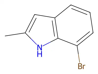 7-Bromo-2-methylindole structure