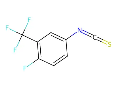 1-Fluoro-4-isothiocyanato-2-(trifluoromethyl)benzene structure