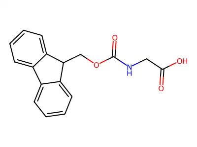 Fmoc-gly-wang resin (100-200 mesh) structure