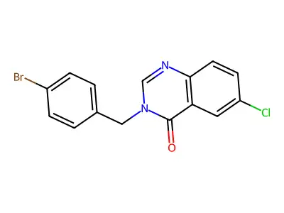3-(4-Bromobenzyl)-6-chloro-4(3H)-quinazolinone structure