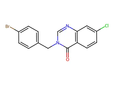 3-(4-Bromobenzyl)-7-chloro-4(3H)-quinazolinone structure