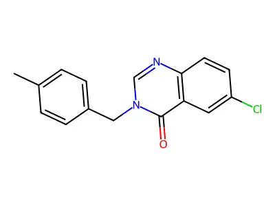6-Chloro-3-(4-methylbenzyl)-4(3H)-quinazolinone structure