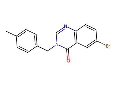 6-Bromo-3-(4-methylbenzyl)-4(3H)-quinazolinone structure