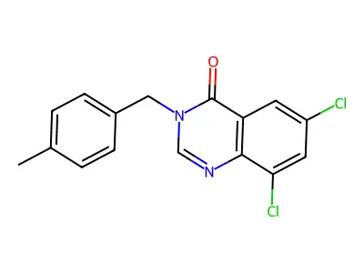 6,8-Dichloro-3-(4-methylbenzyl)-4(3H)-quinazolinone structure