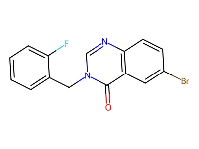 6-Bromo-3-(2-fluorobenzyl)-4(3H)-quinazolinone structure