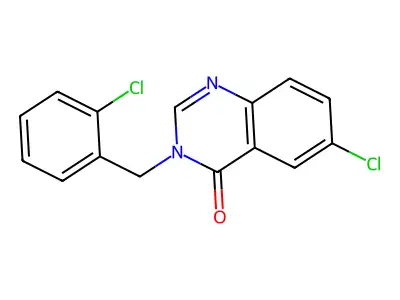 6-Chloro-3-(2-chlorobenzyl)-4(3H)-quinazolinone structure