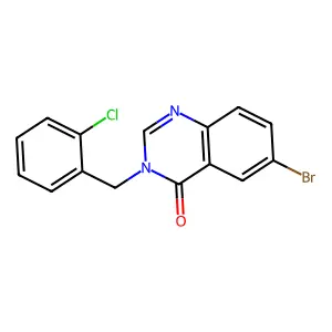 6-Bromo-3-(2-chlorobenzyl)-4(3H)-quinazolinone structure
