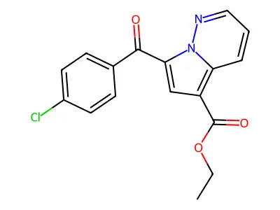 Ethyl 7-(4-chlorobenzoyl)pyrrolo[1,2-B]pyridazine-5-carboxylate structure